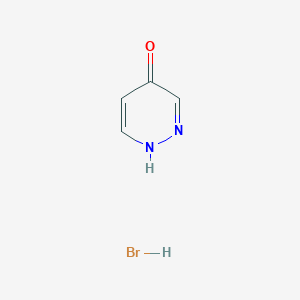 molecular formula C4H5BrN2O B8012922 Pyridazin-4-ol hydrobromide 