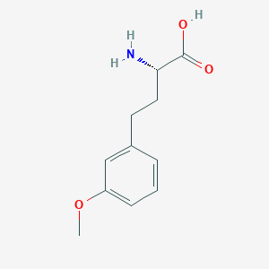 molecular formula C11H15NO3 B8012951 (S)-2-Amino-4-(3-methoxyphenyl)butanoic acid CAS No. 1260611-13-9