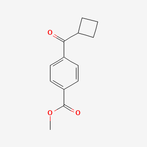 molecular formula C13H14O3 B8012985 Methyl 4-(cyclobutanecarbonyl)benzoate 