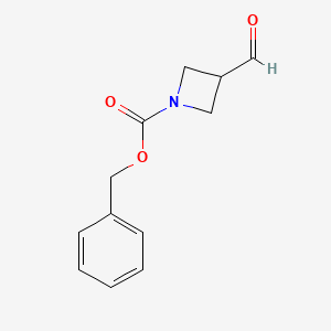 molecular formula C12H13NO3 B8013002 Benzyl 3-formylazetidine-1-carboxylate CAS No. 1638761-59-7