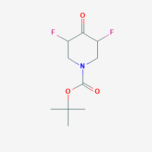 molecular formula C10H15F2NO3 B8013021 Tert-butyl 3,5-difluoro-4-oxopiperidine-1-carboxylate 