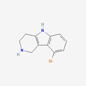 molecular formula C11H11BrN2 B8013040 9-Bromo-2,3,4,5-tetrahydro-1H-pyrido[4,3-b]indole 