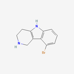 molecular formula C11H11BrN2 B8013040 9-溴-2,3,4,5-四氢-1H-吡啶并[4,3-b]吲哚 