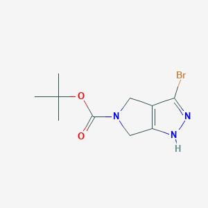 molecular formula C10H14BrN3O2 B8013086 tert-Butyl 3-bromo-4,6-dihydropyrrolo[3,4-c]pyrazole-5(1H)-carboxylate 