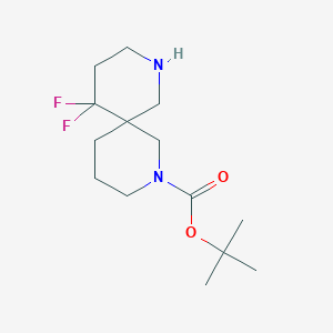 molecular formula C14H24F2N2O2 B8013091 tert-Butyl11,11-difluoro-2,8-diazaspiro[5.5]undecane-2-carboxylate 
