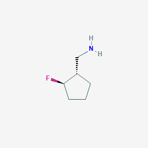 molecular formula C6H12FN B8013117 trans-(2-Fluorocyclopentyl)methanamine hydrochloride 
