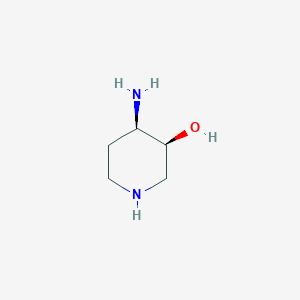 molecular formula C5H12N2O B8013170 (3S,4R)-4-aminopiperidin-3-ol 