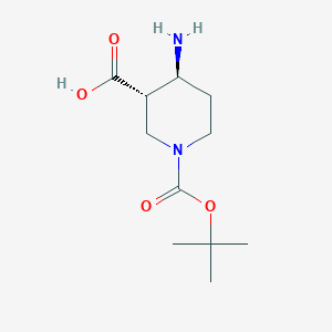 rel-(3S,4S)-4-Amino-1-(tert-butoxycarbonyl)piperidine-3-carboxylic acid