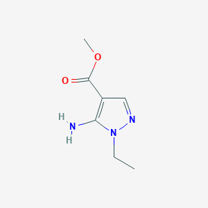 molecular formula C7H11N3O2 B8013215 methyl 5-amino-1-ethyl-1H-pyrazole-4-carboxylate 