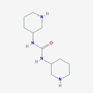molecular formula C11H22N4O B8013274 1,3-Di(piperidin-3-yl)urea 