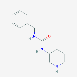 molecular formula C13H19N3O B8013279 3-Benzyl-1-(piperidin-3-yl)urea 