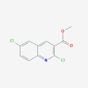 molecular formula C11H7Cl2NO2 B8013299 Methyl 2,6-dichloroquinoline-3-carboxylate 