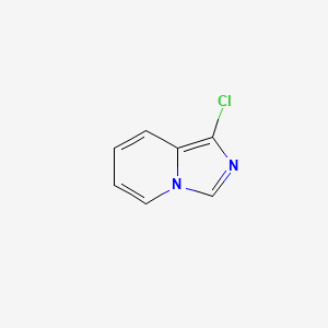 molecular formula C7H5ClN2 B8013304 1-氯咪唑并[1,5-a]吡啶 