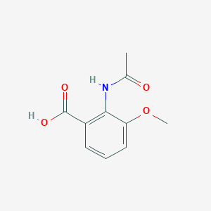 molecular formula C10H11NO4 B8013365 2-乙酰氨基-3-甲氧基苯甲酸 