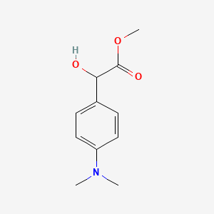 molecular formula C11H15NO3 B8013366 Methyl 2-(4-(dimethylamino)phenyl)-2-hydroxyacetate 