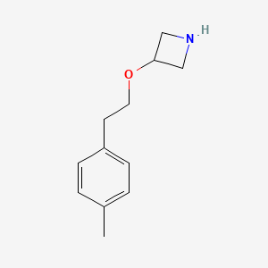 molecular formula C12H17NO B8013453 3-[2-(4-Methylphenyl)ethoxy]azetidine 