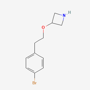 molecular formula C11H14BrNO B8013463 3-[2-(4-Bromophenyl)ethoxy]azetidine 