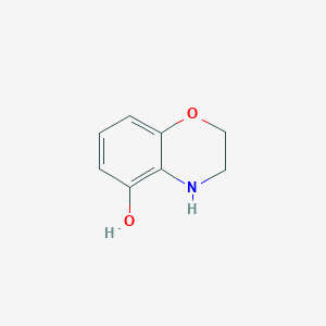 molecular formula C8H9NO2 B8013477 3,4-Dihydro-2H-benzo[b][1,4]oxazin-5-ol 