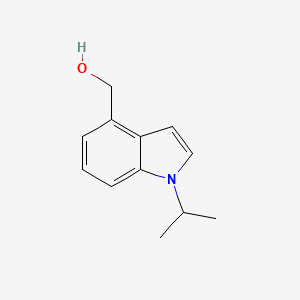 molecular formula C12H15NO B8013500 (1-Isopropyl-1H-indol-4-yl)methanol 