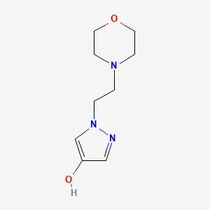 molecular formula C9H15N3O2 B8013517 1-[2-(morpholin-4-yl)ethyl]-1H-pyrazol-4-ol 