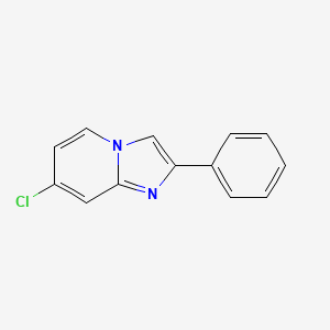 molecular formula C13H9ClN2 B8013522 7-氯-2-苯基咪唑并[1,2-a]吡啶 