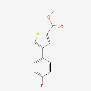 molecular formula C12H9FO2S B8013630 Methyl 4-(4-fluorophenyl)thiophene-2-carboxylate CAS No. 848483-64-7