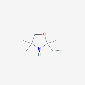 molecular formula C8H17NO B8013644 2-Ethyl-2,4,4-trimethyl-1,3-oxazolidine CAS No. 82407-98-5