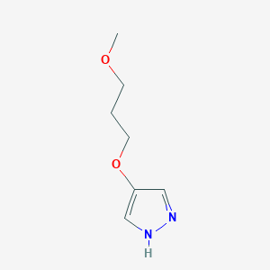 molecular formula C7H12N2O2 B8013695 4-(3-Methoxypropoxy)-1H-pyrazole 
