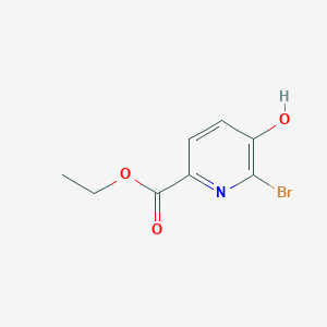 molecular formula C8H8BrNO3 B8013730 Ethyl 6-bromo-5-hydroxypicolinate 