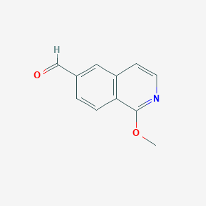 molecular formula C11H9NO2 B8013746 1-Methoxyisoquinoline-6-carbaldehyde 