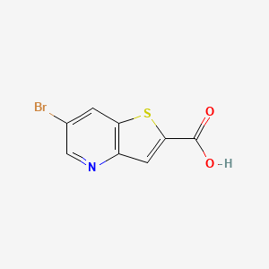 molecular formula C8H4BrNO2S B8013762 6-Bromothieno[3,2-b]pyridine-2-carboxylic acid 