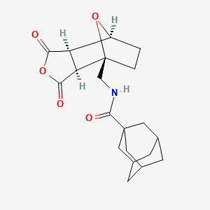 N-{[(1R,2S,6R,7S)-3,5-dioxo-4,10-dioxatricyclo[5.2.1.0^{2,6}]decan-1-yl]methyl}adamantane-1-carboxamide