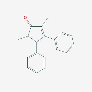 molecular formula C19H18O B8013841 2,5-二甲基-3,4-二苯基环戊-2-烯-1-酮 CAS No. 16643-55-3