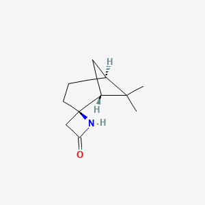 molecular formula C11H17NO B8013852 (1'R,2R,5'S)-6',6'-dimethylspiro[azetidine-2,2'-bicyclo[3.1.1]heptane]-4-one 