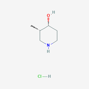 molecular formula C6H14ClNO B8013962 cis-4-hydroxy-3-Methylpiperidine HCl 