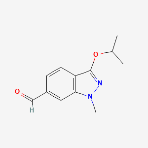1-methyl-3-(propan-2-yloxy)-1H-indazole-6-carbaldehyde