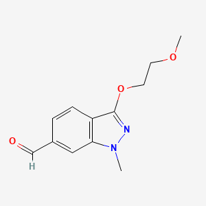 molecular formula C12H14N2O3 B8014035 3-(2-methoxyethoxy)-1-methyl-1H-indazole-6-carbaldehyde 