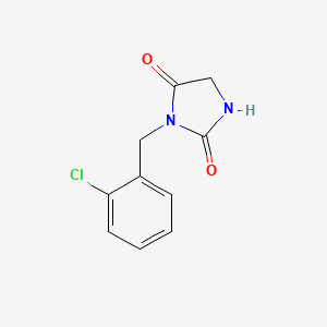 molecular formula C10H9ClN2O2 B8014046 3-(2-氯苄基)咪唑烷-2,4-二酮 