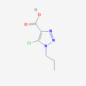 molecular formula C6H8ClN3O2 B8014072 5-Chloro-1-propyl-1H-1,2,3-triazole-4-carboxylic acid CAS No. 1432747-15-3