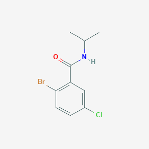 molecular formula C10H11BrClNO B8014082 2-Bromo-5-chloro-N-isopropylbenzamide 