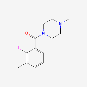molecular formula C13H17IN2O B8014119 (2-Iodo-3-methylphenyl)(4-methylpiperazin-1-yl)methanone 