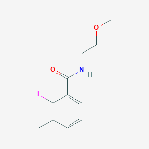 molecular formula C11H14INO2 B8014125 2-Iodo-N-(2-methoxyethyl)-3-methylbenzamide 