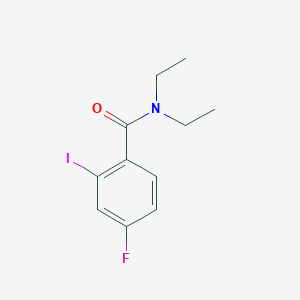 molecular formula C11H13FINO B8014152 N,N-diethyl-4-fluoro-2-iodobenzamide 