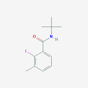 molecular formula C12H16INO B8014154 N-(tert-butyl)-2-iodo-3-methylbenzamide 