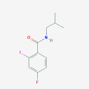 molecular formula C11H13FINO B8014198 4-Fluoro-2-iodo-N-isobutylbenzamide 