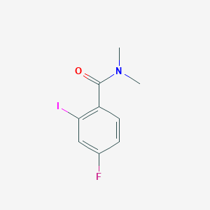 molecular formula C9H9FINO B8014201 4-Fluoro-2-iodo-N,N-dimethylbenzamide 