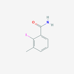 molecular formula C8H8INO B8014223 2-碘-3-甲基苯甲酰胺 