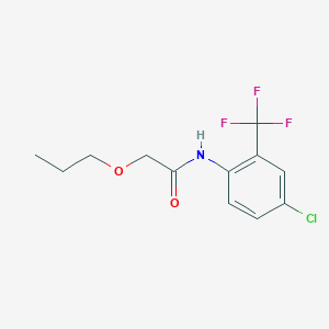 N-[4-chloro-2-(trifluoromethyl)phenyl]-2-propoxyacetamide