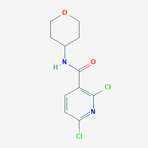 molecular formula C11H12Cl2N2O2 B8014239 2,6-dichloro-N-(tetrahydro-2H-pyran-4-yl)nicotinamide 