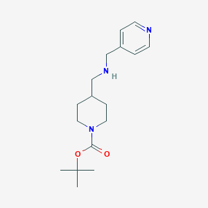 molecular formula C17H27N3O2 B8014252 tert-Butyl 4-({[(pyridin-4-yl)methyl]amino}methyl)piperidine-1-carboxylate 